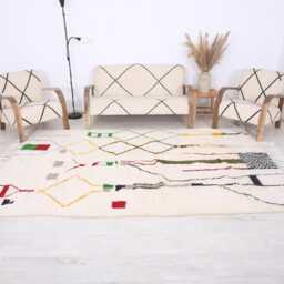 Custom Moroccan Rug - Wool Rug Berber Beni Morrocan Authentic Beni Ouarain Rug - thumbnail 2