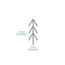 Nordic Tree Pattern Wall Decals, Woodland Stickers, Scandinavian Style Design - thumbnail 3