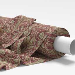 Custom Made William Morris Snakeshead Wine Blackout Lining Curtains 3 - thumbnail 3