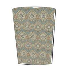 William Morris Eden Azure Waste Paper Bin - Handmade Fabric Basket For Bedroom, Study Or Home Office - thumbnail 3