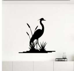 Heron Wall Decal Bird Vinyl Sticker Lake Backwater Interior Home Decor Murals - 1Bir4P - thumbnail 1