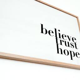 Believe Trust Hope - Christian Art Print - Scripture Bella - Gifts - Prints - Inspirational - Faith - thumbnail 2