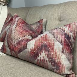 "Kilim Style Cushion Cover, Retro Rustic Pillow Case, John Lewis Fabric - 12"" X 20"