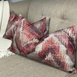 "Turkish Design Cushion Cover, Retro Decorative Pillow Sofa Case , John Lewis Fabric, Kilim Style - Cotton 12"" X 20" - thumbnail 3