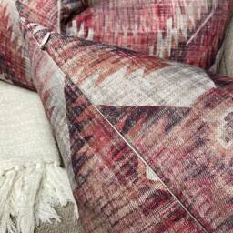 "Kilim Style Cushion Cover, Retro Rustic Pillow Case, John Lewis Fabric - 12"" X 20" - thumbnail 4