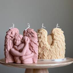 Mother Angel Soy Wax Candle Hand-Poured Sculptural Gift - thumbnail 2