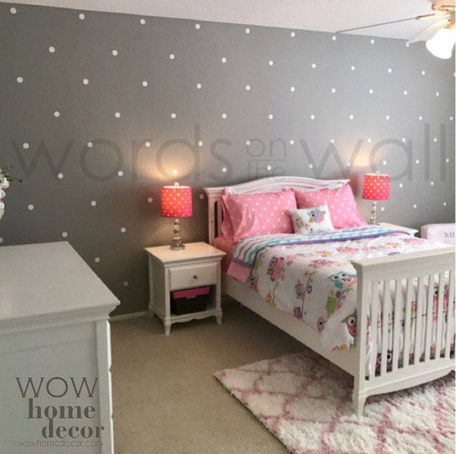 Set Of Polka Dots - You Pick The Size . Vinyl Wall Art Decal. Dot Pattern. Gold - image 1