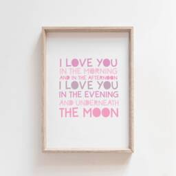 Girls Nursery Prints, Wall Art, Space Moon Stars, Bedroom Quotes, Bedroom, Set Of 3 - thumbnail 2