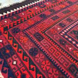 7.2x10.8 Ft, Southwestern Traditional Afghan Multicolor Thin-Soft Boho Kilim, Flatweave Hand-Knotted Any Room Rug - thumbnail 4