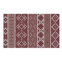 Free Shipping Kilim Pattern Decorative PVC Vinyl Mat Linoleum Rug - Bordeaux K-112 - thumbnail 2