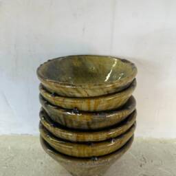 Promotion Set Of 6 Moroccan Yellow Tamegroute Bowls - thumbnail 2