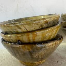 Promotion Set Of 6 Moroccan Yellow Tamegroute Bowls - thumbnail 4