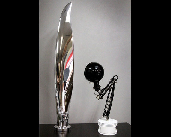 Mirror Polished Piggy X Cutlass Airplane Propeller Display Blade - image 1