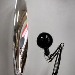 Mirror Polished Piggy X Cutlass Airplane Propeller Display Blade - thumbnail 2