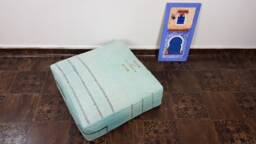 stuffed Floor Pillow Large Cushions Moroccan, Rug Pillows, Cactus Silk Floor Cushion, Square Pouf, Pillows, Sabra Silk Pouf