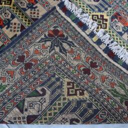 3'2x5'6 Handmade Afghan Area Rug - Top Quality Hand Knotted Veg Dyes Wool Oriental Turkmen Tribal Rug, 3x5 Living Rom - thumbnail 4