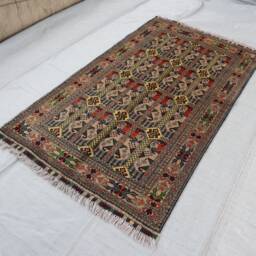 3'2x5'6 Handmade Afghan Area Rug - Top Quality Hand Knotted Veg Dyes Wool Oriental Turkmen Tribal Rug, 3x5 Living Rom - thumbnail 3