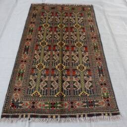 3'2x5'6 Handmade Afghan Area Rug - Top Quality Hand Knotted Veg Dyes Wool Oriental Turkmen Tribal Rug, 3x5 Living Rom - thumbnail 2