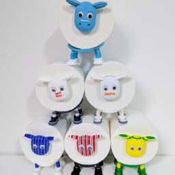 Coventry City Sheep Toilet Roll Holder - Funny Football Gift For Him Or Her, Quirky Bathroom Decor Novelty Sky Blues Soccer Fan Present - thumbnail 2