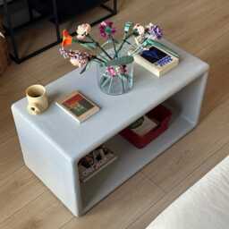 Luno Coffee Table, Micro Concrete Texture - thumbnail 2