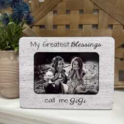 Personalized Gigi Picture Frame My Greatest Blessings Call Me Custom Grandkids Photo Gift Idea For Grandma - thumbnail 4