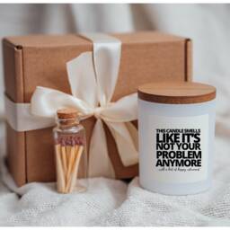 Retirement Candle Gift Gifts For Women Men Present Hamper - thumbnail 3