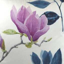 Designers Guild - Mokuren Ii Indigo Cushion Cover Throw Pillow Designer Home Decor - thumbnail 3