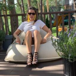 Bean Bag Chair, Linen Floor Cushion, Seat Lounge Pouf, Scandinavian Meditation Pillow - thumbnail 3