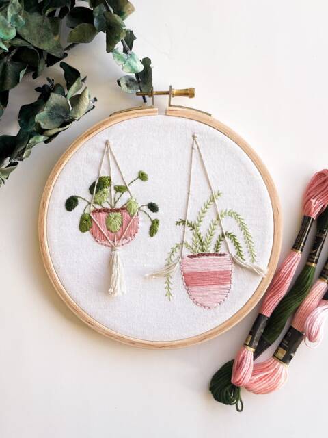 Embroidery Kit, Plant Lady Gift, Beginner Hand Embroidery Stitch Guide, Diy Embroidery, Diy Home Decor, Christmas Gift For Mom - image 1