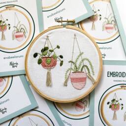 Embroidery Kit, Plant Lady Gift, Beginner Hand Embroidery Stitch Guide, Diy Embroidery, Diy Home Decor, Christmas Gift For Mom - thumbnail 2