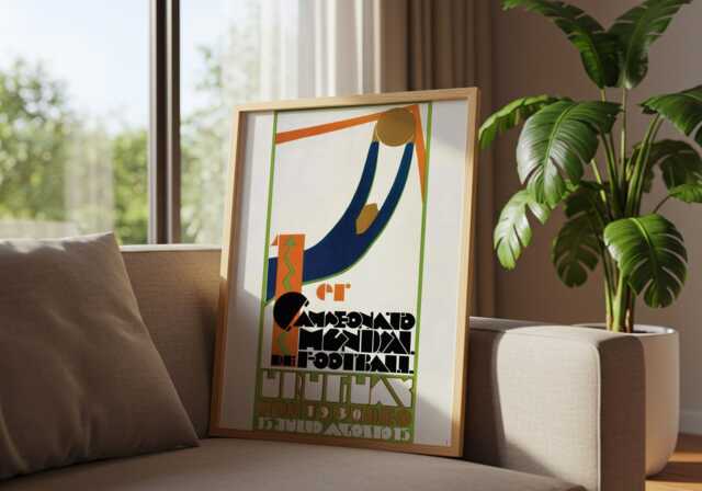 Uruguay 1930 Football World Cup Poster - Vintage Art Reproduction - image 1