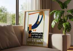 Uruguay 1930 Football World Cup Poster - Vintage Art Reproduction - thumbnail 1