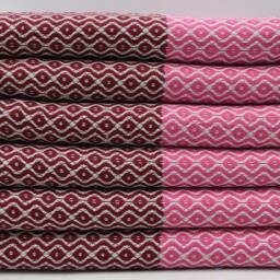 "Burgundy & Fuchsia Towel, 40""x67" - thumbnail 2