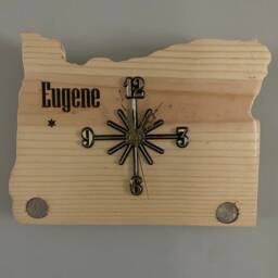Oregon Handmade State Quarter Clock With Inlaid Quarters. Choice Of Wood. Customizable - thumbnail 2