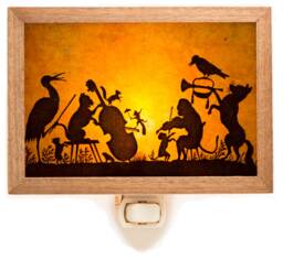 Mica Night Light - Handmade Animal Band Whimsical Lighting Music Animals