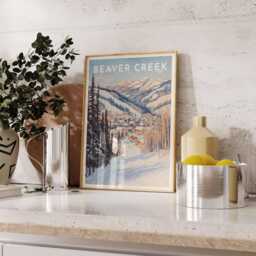 Beaver Creek Ski Poster Colorado Winter Travel Art Print - thumbnail 3