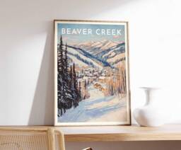 Beaver Creek Ski Poster Colorado Winter Travel Art Print - thumbnail 1