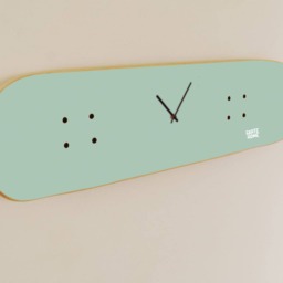 Skateboard Decor Inspiration For Skateboarding Fan - Gift Skateboarders Skate Clock Mint - thumbnail 2