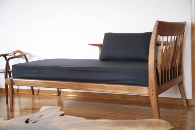 Wool Covered Daybed - image 1