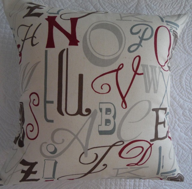 Alphabet.letters.toss Pillows.throw Pillows.cushion Cover.kids.nursery.bedroom Decor.ranch.cowboy.boys.girls Room.pillow Covers.slip Cover - image 1