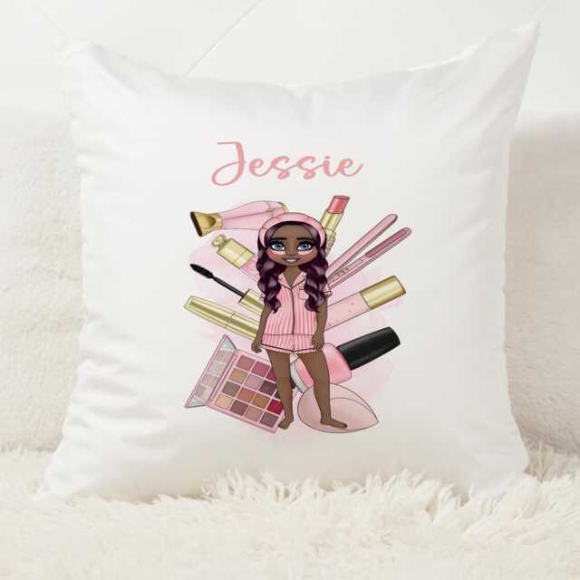 Personalised Cushion, Floral Flower Customised Gift, Mothers Day, Throw Pillow. Birthday - image 1