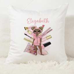 Personalised Cushion, Floral Flower Customised Gift, Mothers Day, Throw Pillow. Birthday - thumbnail 2