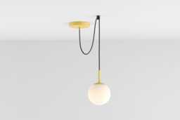 Zoe Ceiling Pendant Hanging Light Yellow Kitchen Island Fixture Lamp Shade - thumbnail 1