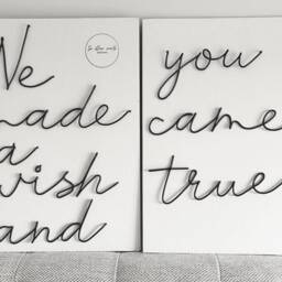 Custom Wire Words in Autumn Font. Standard Size. Bespoke, Handmade Personalised Or Phrases, Gift, Wall Art, Nursery, House Decor - thumbnail 2