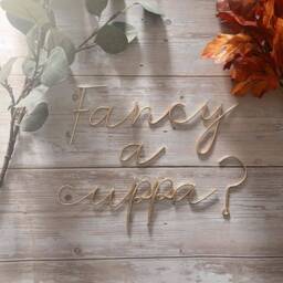 Custom Wire Words in Autumn Font. Standard Size. Bespoke, Handmade Personalised Or Phrases, Gift, Wall Art, Nursery, House Decor - thumbnail 3