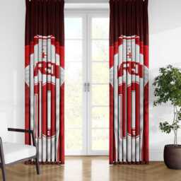 Personalised Name England Flag Curtains Football T Shirt Number Supporter Decor St Georges Cross Sports Match Fan Bedroom Window Drapes Gift - thumbnail 3