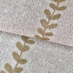 1431. Soft Gold Isabella Trail, Linen Look 100% Cotton Cushion Cover - thumbnail 3