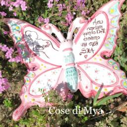 Maxi Butterfly in Ceramic 30x30 cm - thumbnail 2