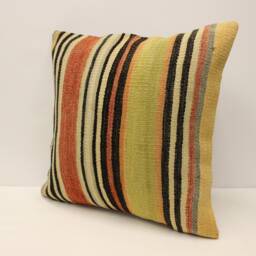 Vintage Kilim Pillow Covers Boho Big Pillow 20x20 in 50x50 cm Bohemian Cushion Handmade Pillows Sofa 4Ef-455 - thumbnail 3