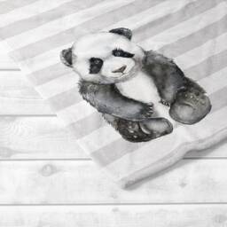 Panda Baby Milestone Blanket, Personalized Boy Girl Monthly Tracker Growth - thumbnail 2